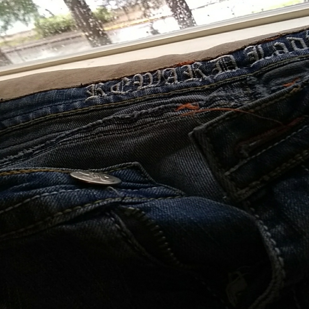Distressed jeans